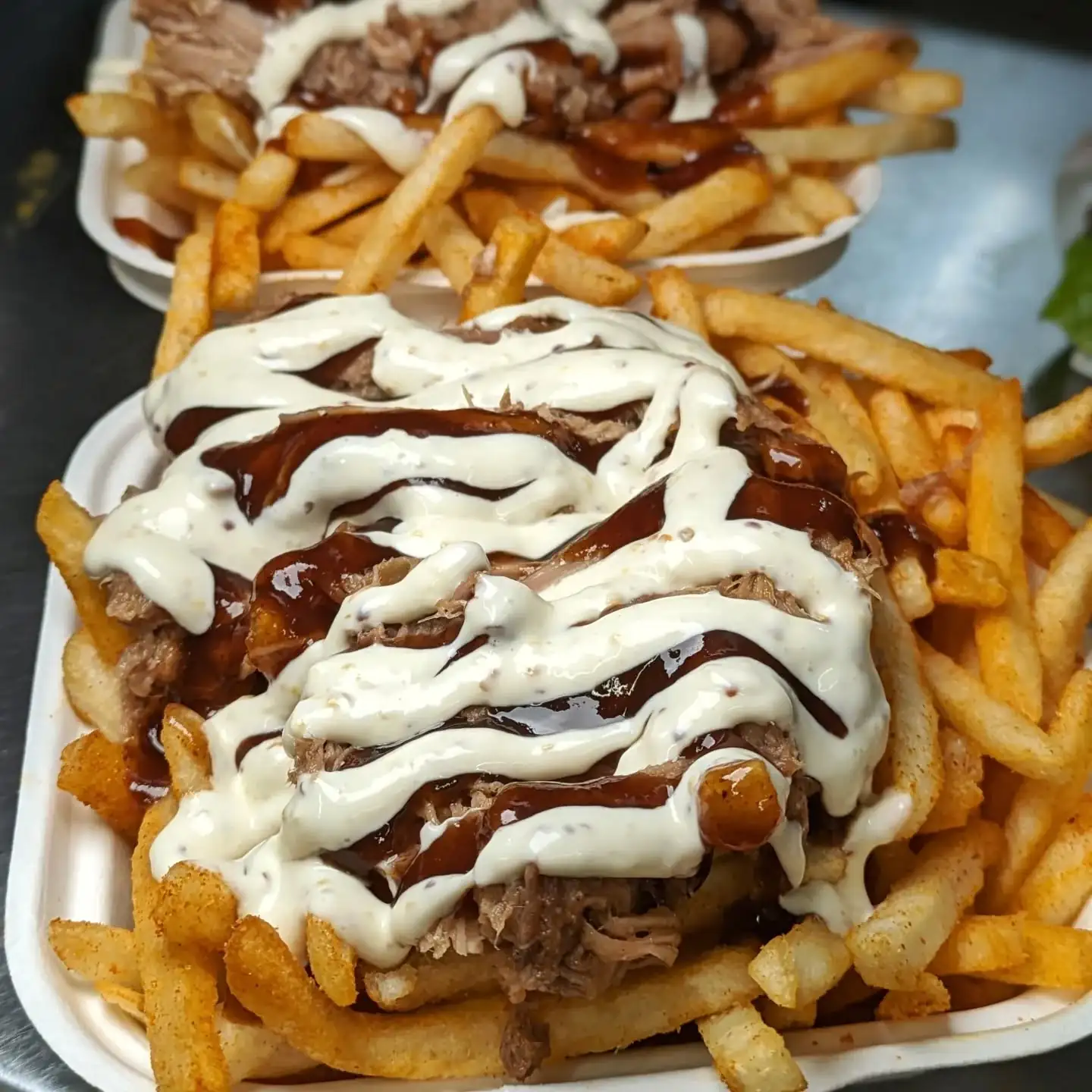 Loaded Pork Fries at Sneaky Burger