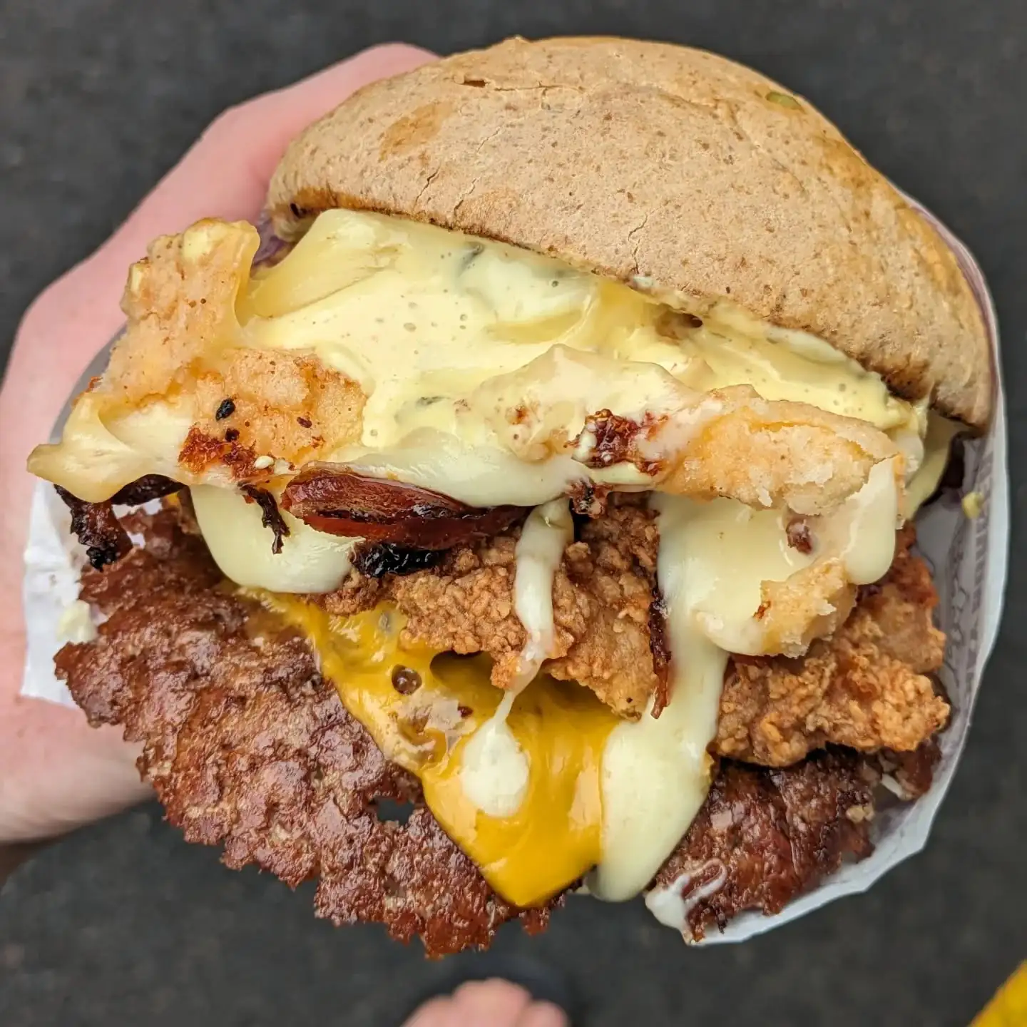 Gluten-Free burger at Sneaky Burger
