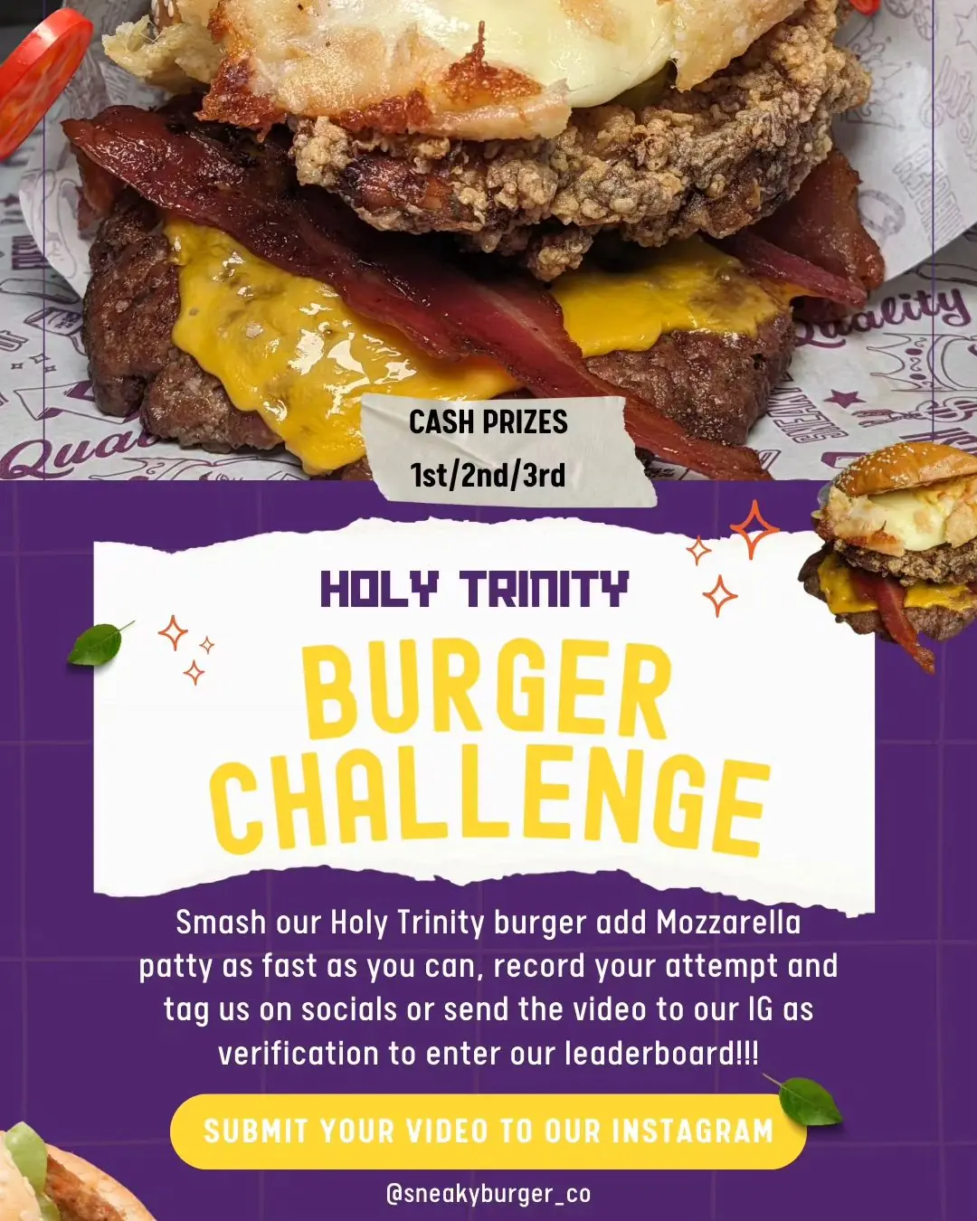 Featured image for Holy Trinity Burger Eating Challenge